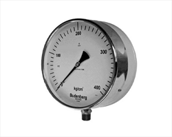 Large Dial Bourdon Tube Pressure Gauge, Safety Pattern Construction 566 FZGP Budenberg